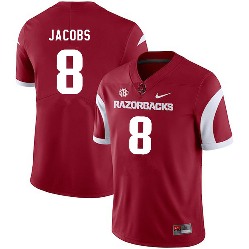 Men #8 Jerry Jacobs Arkansas Razorbacks College Football Jerseys Sale-Cardinal - Click Image to Close